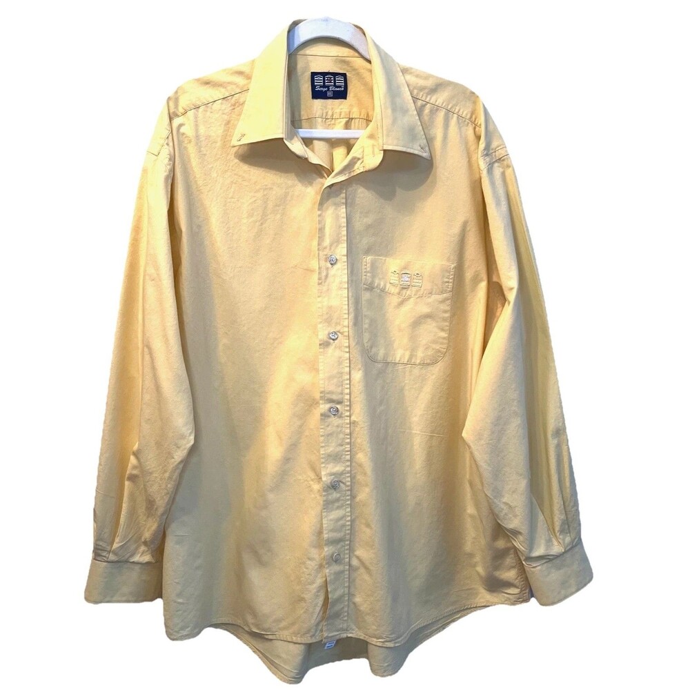 Serge Blanco Mens Long Sleeve XXL Button Down Shirt